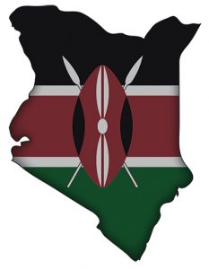 Kenya outline flag